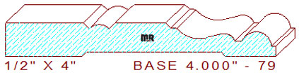 Baseboard 4" - 79 Baseboard 4" - 79