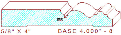 Baseboard 4" - 8 Baseboard 4" - 8