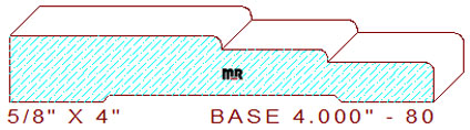 Baseboard 4" - 80 Baseboard 4" - 80