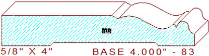 Baseboard 4" - 83 Baseboard 4" - 83
