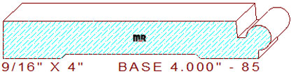 Baseboard 4" - 85 Baseboard 4" - 85