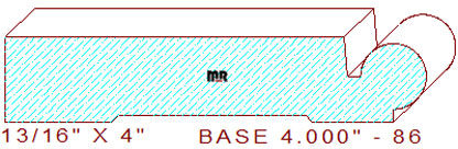 Baseboard 4" - 86 Baseboard 4" - 86