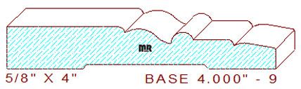 Baseboard 4" - 9 Baseboard 4" - 9