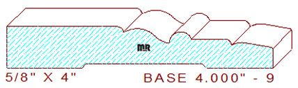 Baseboard 4" - 9 