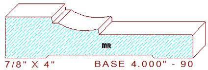 Baseboard 4" - 90