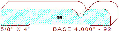 Baseboard 4" - 92 Baseboard 4" - 92
