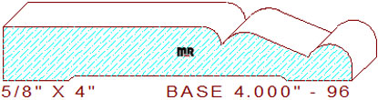 Baseboard 4" - 96 Baseboard 4" - 96