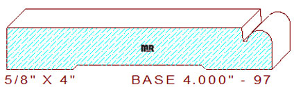 Baseboard 4" - 97