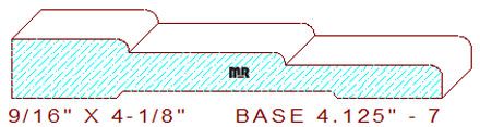 Baseboard 4-1/8" - 7 Baseboard 4-1/8" - 7