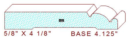 Baseboard 4-1/8" Baseboard 4-1/8"