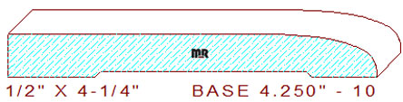 Baseboard 4-1/4" - 10