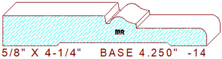 Baseboard 4-1/4" - 14