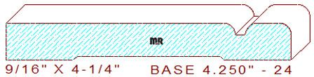Baseboard 4-1/4" - 24 Baseboard 4-1/4" - 24