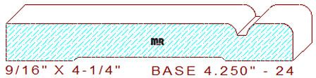 Baseboard 4-1/4" - 24