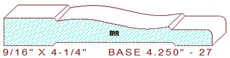 Baseboard 4-1/4" - 27