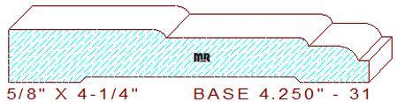 Baseboard 4-1/4" - 31