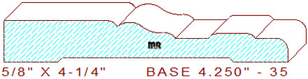 Baseboard 4-1/4" - 35