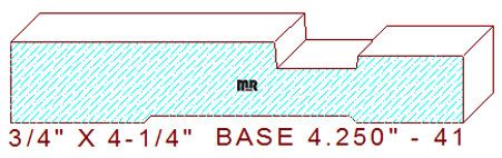 Baseboard 4-1/4" - 41 Baseboard 4-1/4" - 41
