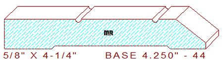 Baseboard 4-1/4" - 44 Baseboard 4-1/4" - 44