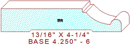 Baseboard 4-1/4" - 6 Baseboard 4-1/4" - 6
