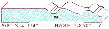 Baseboard 4-1/4" - 7 