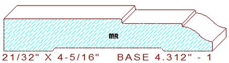 Baseboard 4-5/16" - 1