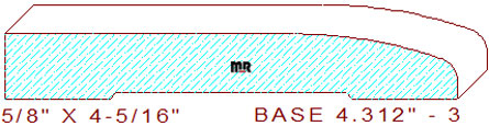 Baseboard 4-5/16" - 3