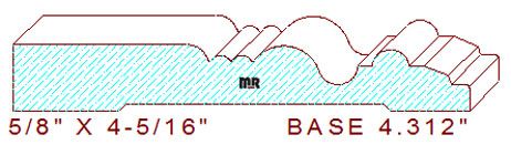 Baseboard 4-5/16"