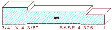Baseboard 4-3/8" - 1 Baseboard 4-3/8" - 1