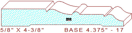 Baseboard 4-3/8" - 17 Baseboard 4-3/8" - 17