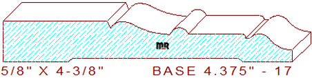 Baseboard 4-3/8" - 17