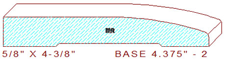 Baseboard 4-3/8" - 2 Baseboard 4-3/8" - 2