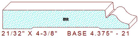 Baseboard 4-3/8" - 21