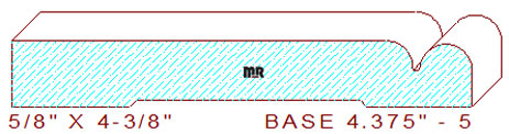 Baseboard 4-3/8" - 5