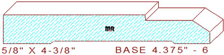 Baseboard 4-3/8" - 6 Baseboard 4-3/8" - 6