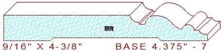 Baseboard 4-3/8" - 7 Baseboard 4-3/8" - 7
