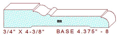 Baseboard 4-3/8" - 8 Baseboard 4-3/8" - 8
