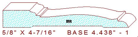 Baseboard 4-7/16" - 1