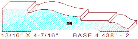 Baseboard 4-7/16" - 2