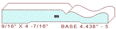 Baseboard 4-7/16" - 5 