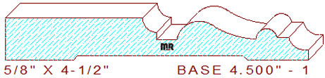 Baseboard 4-1/2" - 1