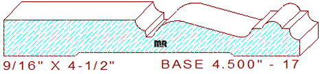Baseboard 4-1/2" - 17 Baseboard 4-1/2" - 17
