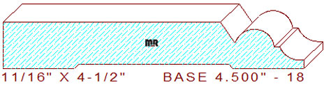 Baseboard 4-1/2" - 18 Baseboard 4-1/2" - 18