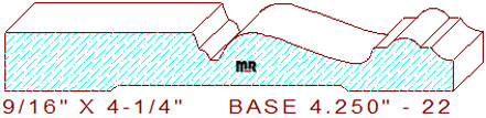 Baseboard 4-1/2" - 22