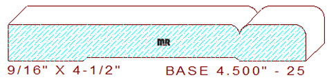Baseboard 4-1/2" - 25 Baseboard 4-1/2" - 25