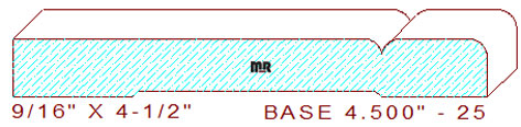 Baseboard 4-1/2" - 25