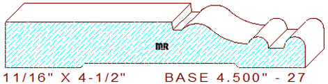 Baseboard 4-1/2" - 27 Baseboard 4-1/2" - 27