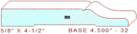Baseboard 4-1/2" - 32 Baseboard 4-1/2" - 32