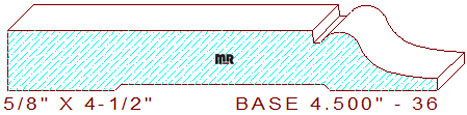 Baseboard 4-1/2" - 36 Baseboard 4-1/2" - 36