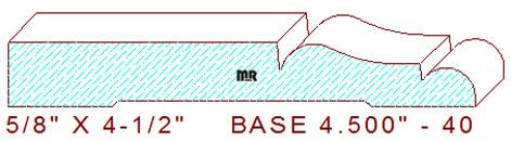 Baseboard 4-1/2" - 40 Baseboard 4-1/2" - 40